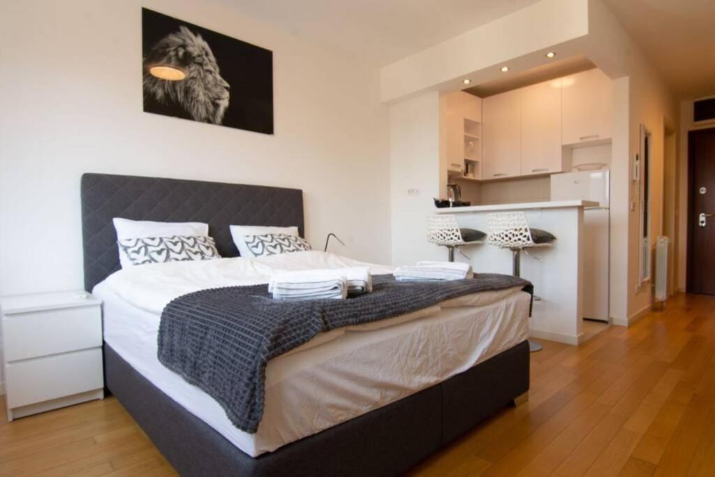 A Blok New Modern - Free Garage Parking, Comfortable, Quiet With A Park View Belgrade Exterior photo