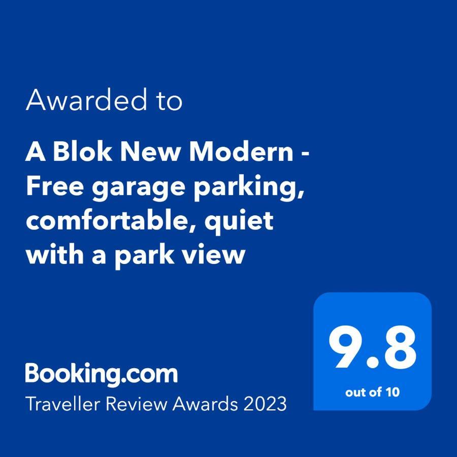 A Blok New Modern - Free Garage Parking, Comfortable, Quiet With A Park View Belgrade Exterior photo